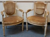 PAIR LOUIS XVI STYLE CREAM ENA
