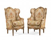 PAIR LOUIS XVI STYLE GILDED CO