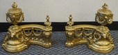 PAIR LOUIS XVI STYLE GILT BRAS