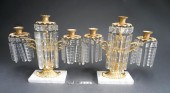 PAIR LOUIS XVI STYLE GILT META