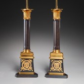 PAIR LOUIS XVI STYLE GILT, PAT