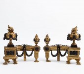 PAIR, LOUIS XVI-STYLE GILT FIR