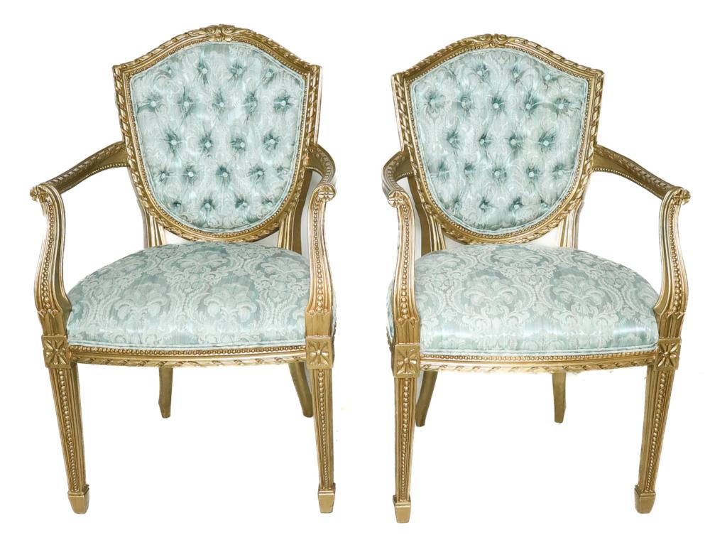PAIR, LOUIS XVI STYLE GILTWOOD