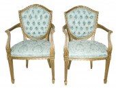 PAIR, LOUIS XVI STYLE GILTWOOD