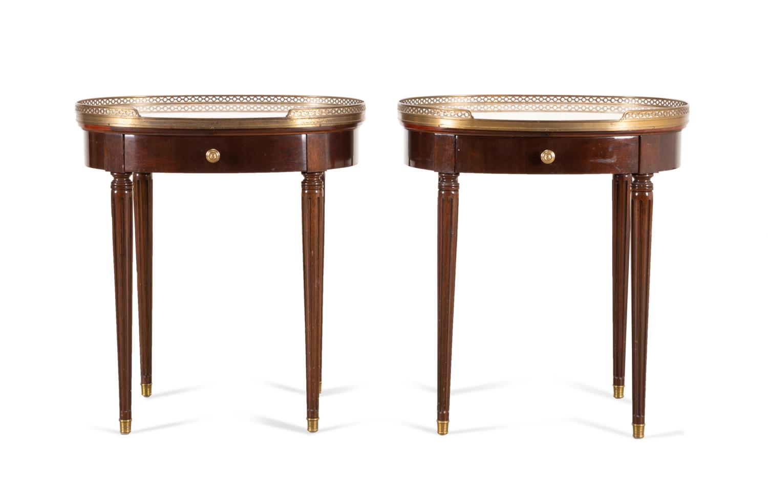 PAIR LOUIS XVI STYLE MAHOGANY