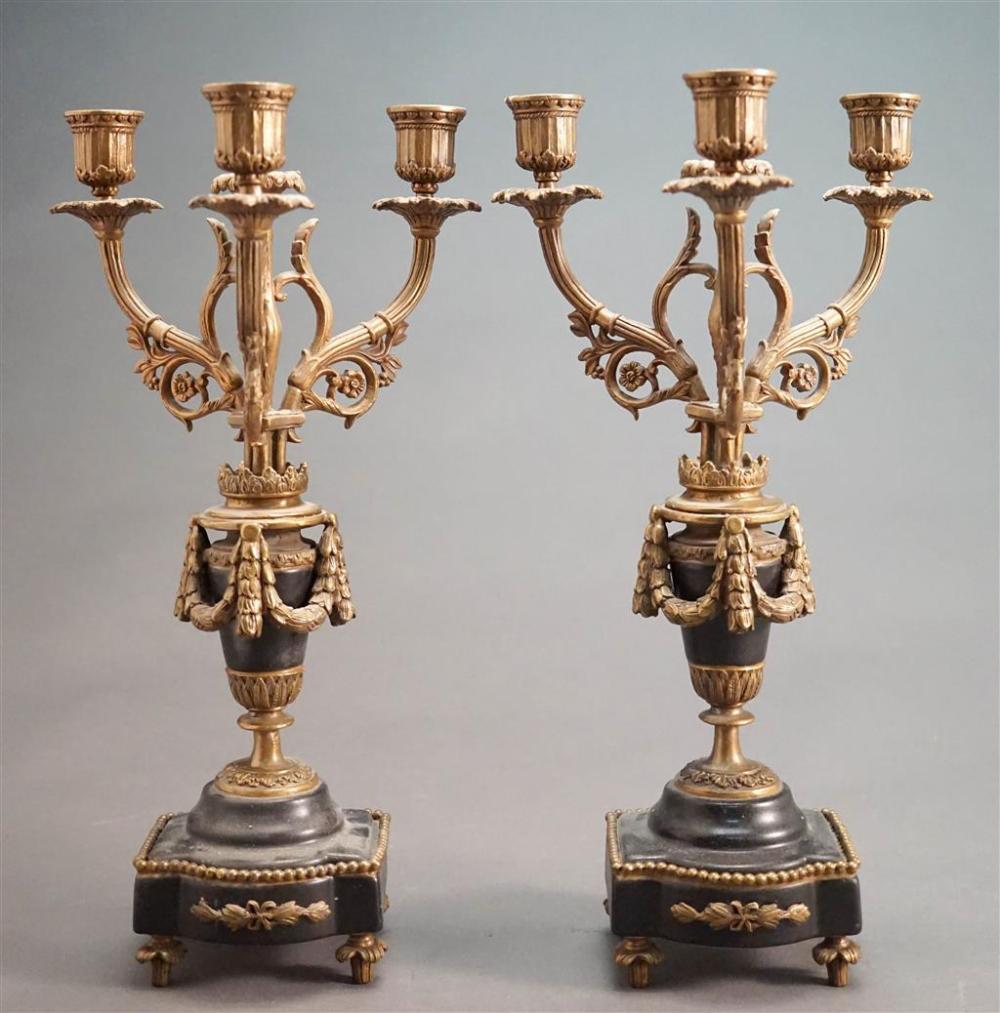 PAIR LOUIS XVI STYLE METAL AND
