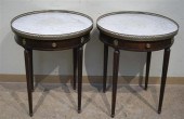PAIR LOUIS XVI STYLE STAINED F