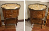 PAIR LOUIS XV/XVI STYLE TABLES