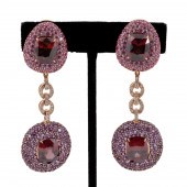 PAIR M. MCKINNEY 18K, ZIRCON &
