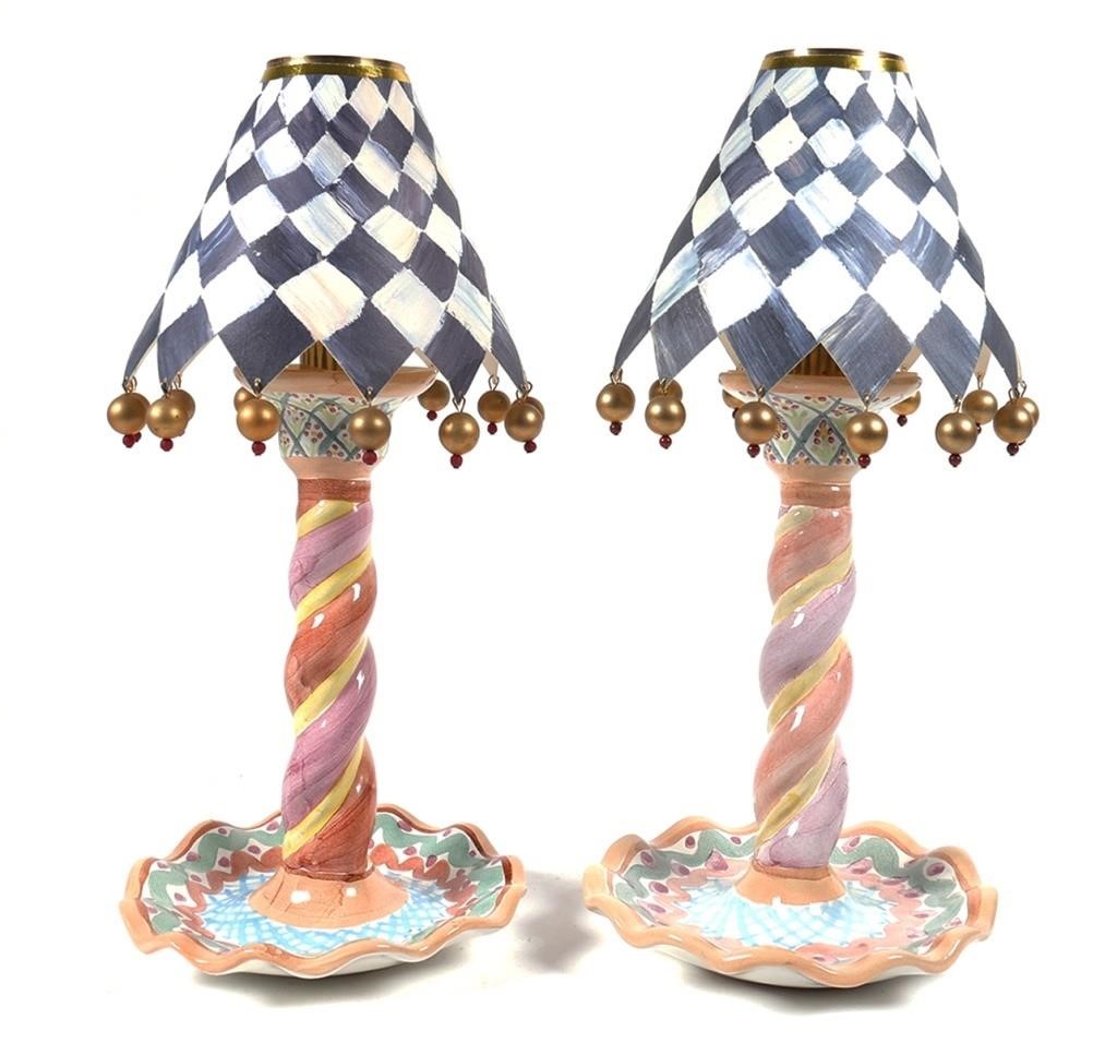 PAIR MACKENZIE CHILDS HEATHER