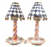 PAIR MACKENZIE CHILDS HEATHER
