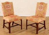 PAIR MAHOGANY SIDE CHAIRS CLAS