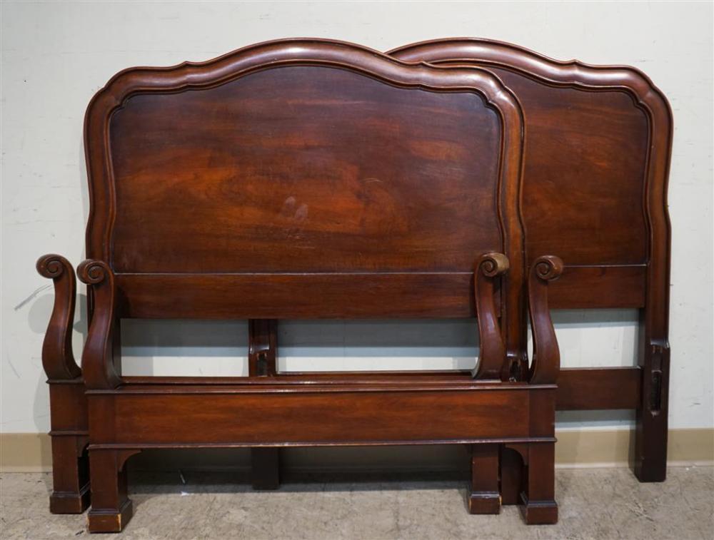 PAIR MAHOGANY TWIN BEDSTEADSPair