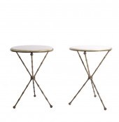PAIR MAISON BAGUES STYLE BRASS