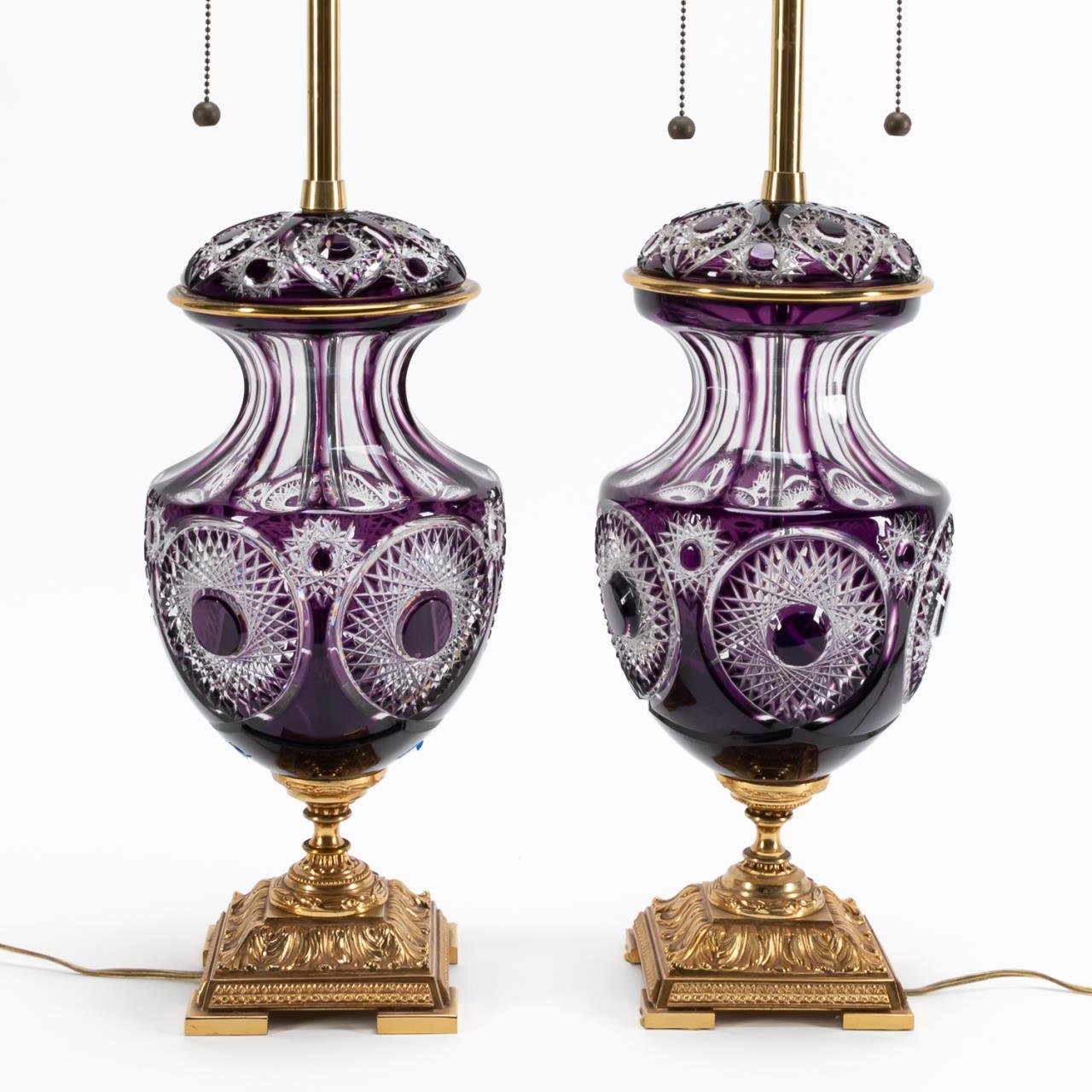 PAIR, MARBRO AMETHYST