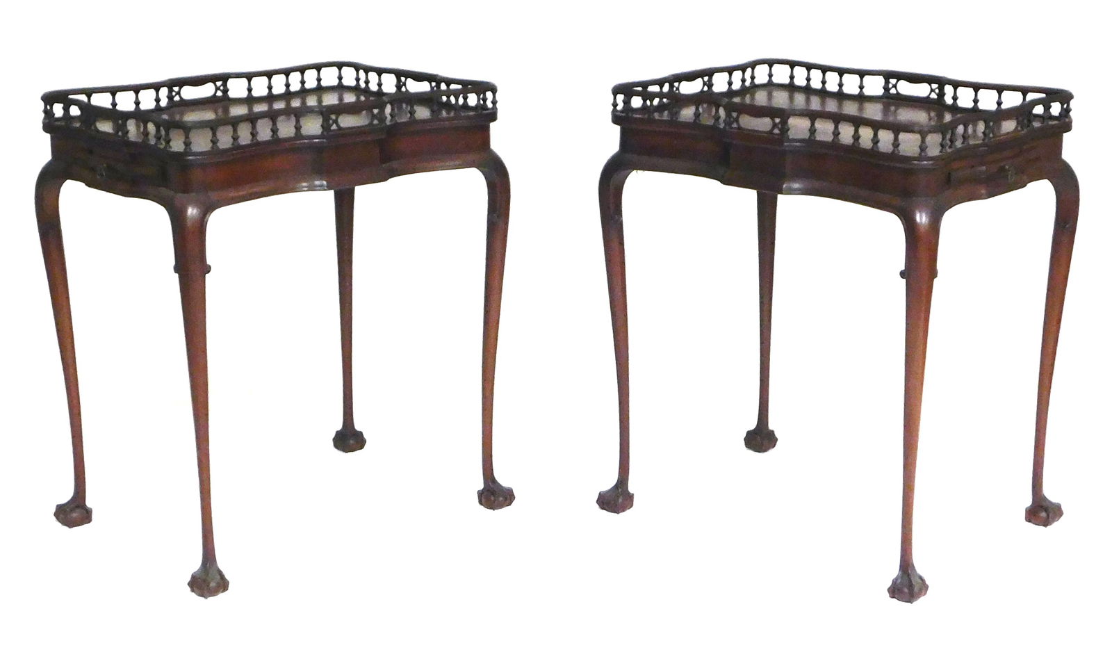 PAIR MARGOLIS TEA TABLES,
