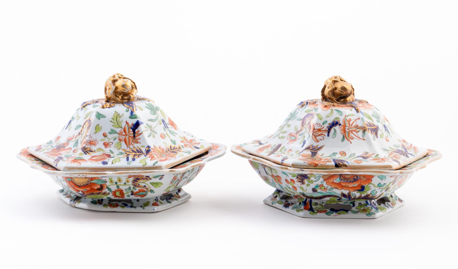 PAIR MASON'S IMARI STYLE
