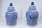 Pair massive Chinese blue and