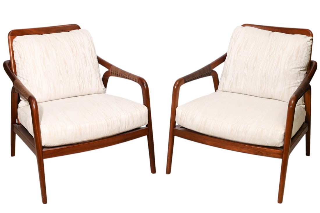 PAIR MCGUIRE CANE AND RATTAN