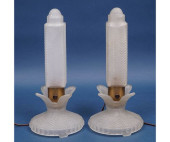 PAIR MCKEE ART DECO LAMPS<br>P