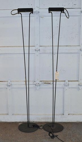 PAIR MCM TALL FLOOR LAMPSof