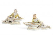 PAIR MEISSEN PORCELAIN FIGURAL