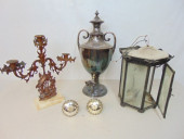 PAIR MERCURY GLASS TIE BACKS,