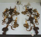 PAIR METAL AND CERAMIC GRAPE-A