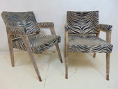 PAIR MID CENTURY ARM CHAIRS WI