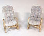 PAIR MID-CENTURY DANISH BAMBOO