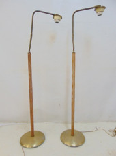 PAIR MID CENTURY FLOOR LAMPS,