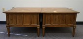 PAIR MID-CENTURY FRUITWOOD AND