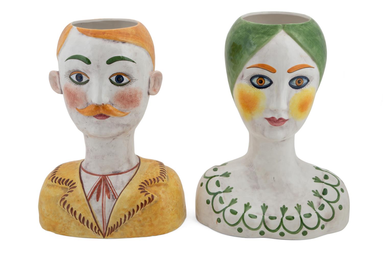 PAIR MID-CENTURY ITALIAN MALE &