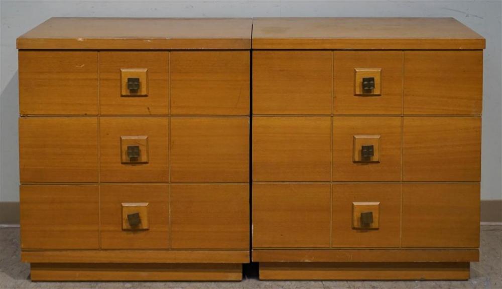 PAIR MID-CENTURY MAHOGANY