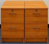 PAIR MID-CENTURY MODERN CHERRY