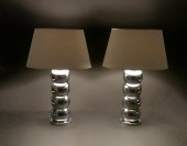 PAIR MID-CENTURY MODERN CHROME