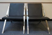 PAIR MID-CENTURY MODERN CHROME