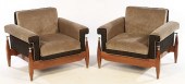 PAIR MID CENTURY MODERN CLUB C