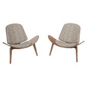 PAIR MID CENTURY MODERN HANS W