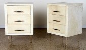 PAIR MID CENTURY MODERN PARCHM