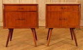 PAIR MID CENTURY MODERN PARCHM