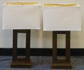 PAIR MID-CENTURY MODERN PATINA