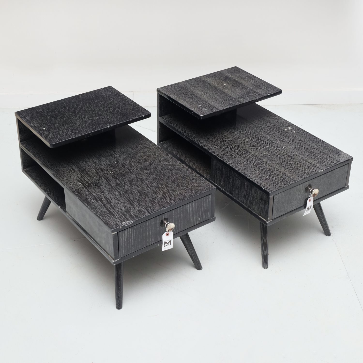 PAIR MID-CENTURY MODERN STYLE END