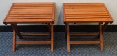 PAIR MID-CENTURY MODERN TEAK F