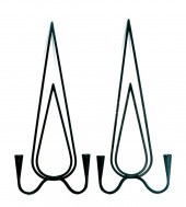 PAIR, MID-CENTURY MODERN TWIN