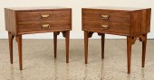 PAIR MID CENTURY MODERN WALNUT