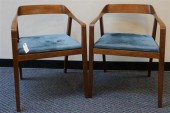 PAIR MID-CENTURY MODERN WALNUT