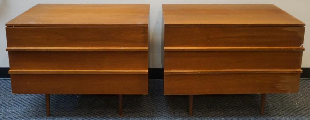 PAIR MID-CENTURY MODERN WALNUT
