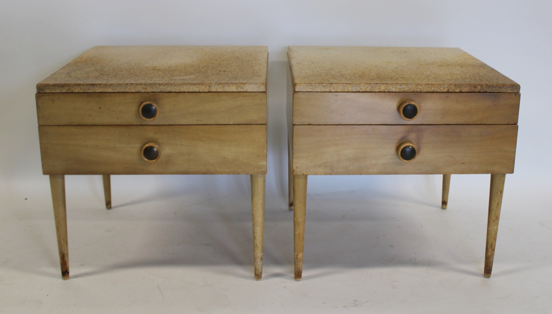 PAIR MID CENTURY PAUL FRANKL CORK