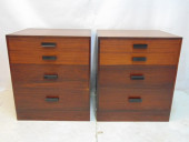 PAIR MID CENTURY ROSEWOOD CHES